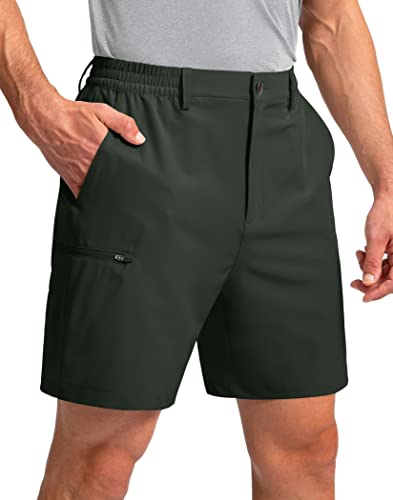 Image of Pinkbomb Men's Golf Shorts with 6 Pockets Stretch Quick Dry Hiking Work Dress Shorts for Men