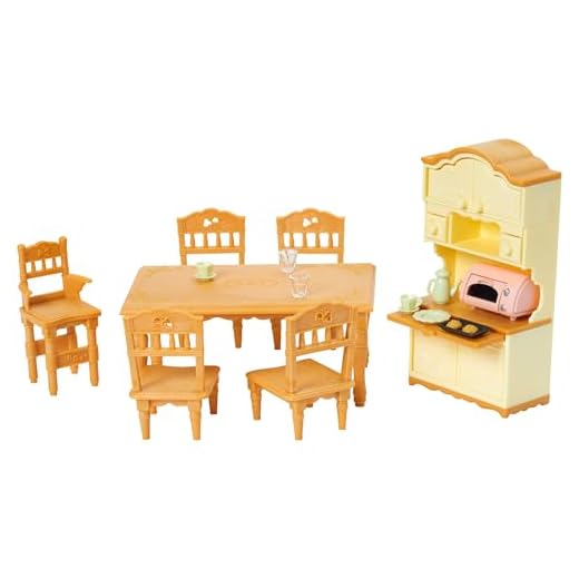Sylvanian Families Dining Room Set 5340, Petit, 1:12