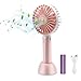 Produktbild HOTLIFE Mini Ventilator Handventilator Tragbarer Mini USB Lüfter mit 18650 mAh Aufladbarem Batterie Beweglicher 3 einstellbare Geschwindigkeiten Personal Fan für Indoor und Outdoor Aktivitäten (Pink)