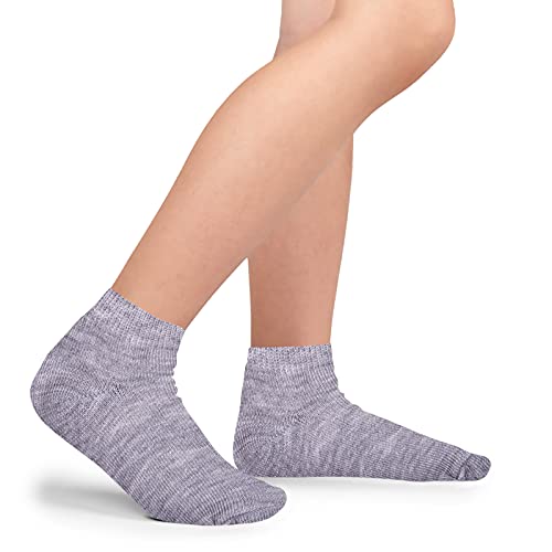 Image of Duufin 18 Pairs Toddler Crew Socks Mid Cut Kids Socks Mid Calf Toddler Socks