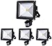 Produktbild Greenmigo Bewegungsmelder, 10 W / 30 W / 50 W, energiesparend, IP67, LED, wasserdicht, Flutlicht, Warmweiß, Flutlicht, für den Außenbereich, 30 W Warmweiß W/Pir., 4pcs