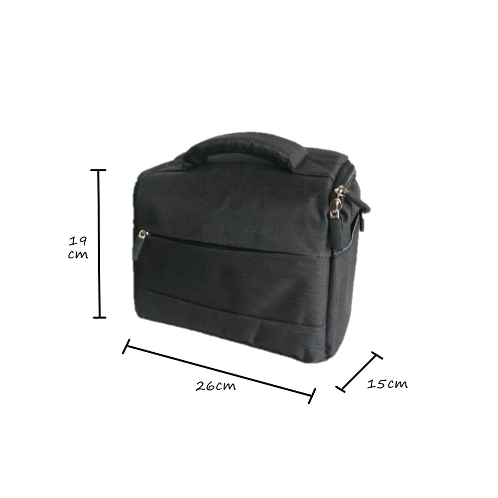 Bolsa impermeable gris para cámara con correa ajustable acolchada para cámara Sony Alpha a7, a7 II, a7 III, a7 IV con lente Sony FE 24-105 mm f/4 G OSS, gris, Bolso de hombro de viaje