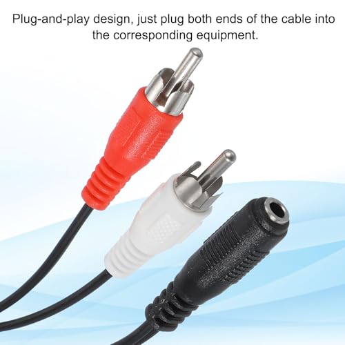 Adaptador divisor estéreo en Y PATIKIL para eliminar ruidos en altavoces y subwoofer 4