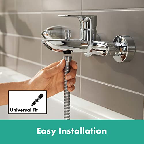 Robinet baignoire chromé Rebris E Hansgrohe au design épuré