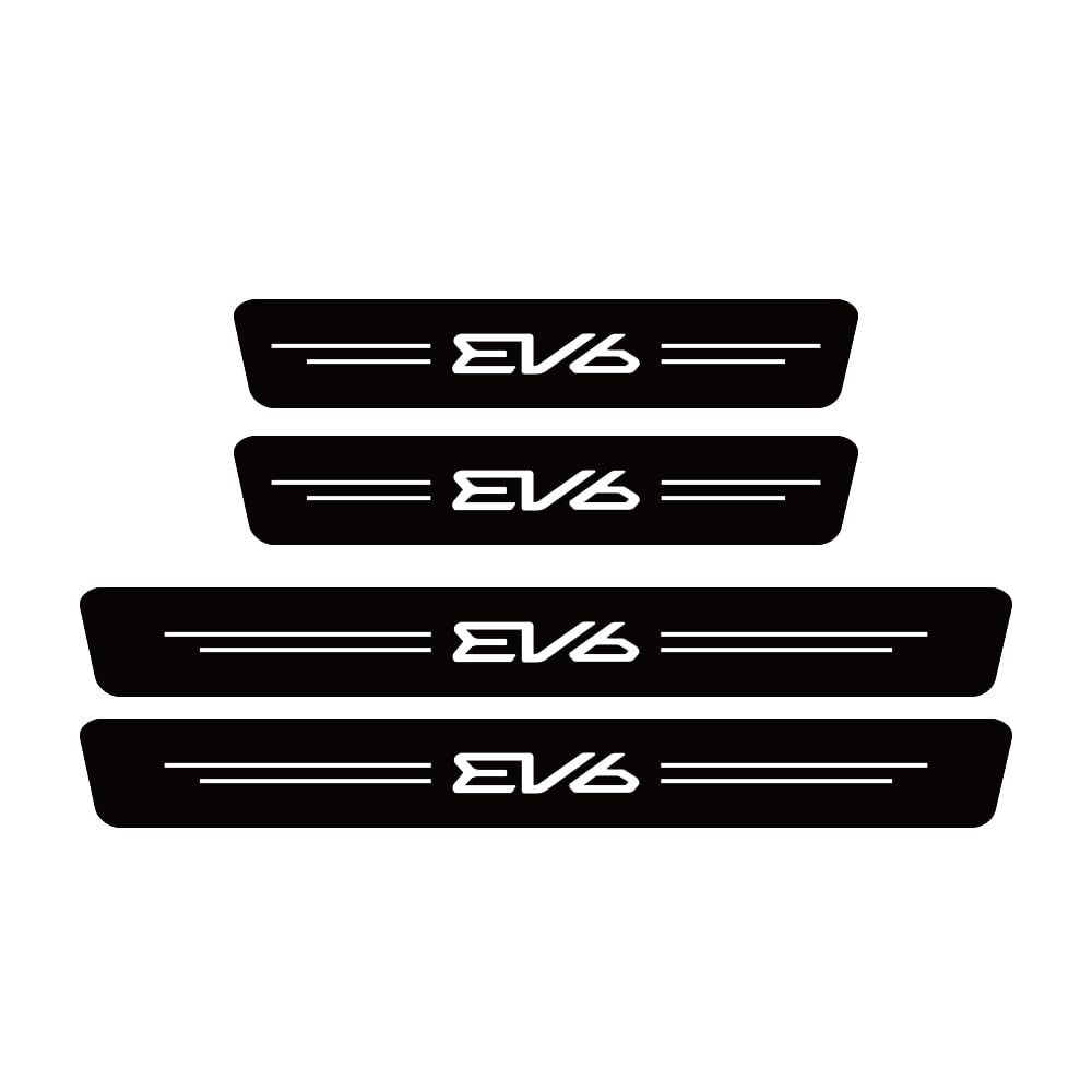 SDYAYFGE 4Pcs Kick Plates Car Door Sill Protector,for kia Ev6