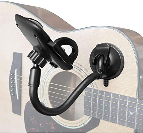 Phone Holder for Guitar, ALLICAVER Removable Suction Cup Phone Holder for Acoustic Electric Classical Guitar