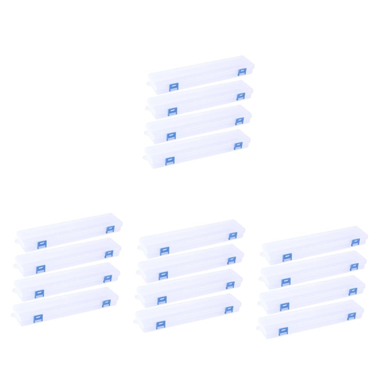 DOITOOL 4 Set Scatole Trasparenti Per Pittura Organizer Manuale Per Strumenti Portatile E Pratico Per Scuola E Casa 4 Pezzi*4