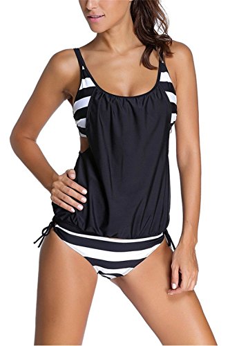 Kfnire Traje de Baño de Dos Piezas Tankini Mujer Push up más...