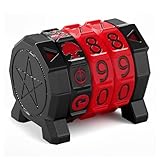 MTG Life Counter Wheel Health Tracker Gradient Game Counter for Board Game Compatible Table top Games with Magic Card Game Accessories CCG Creature Stats (Black with Red)