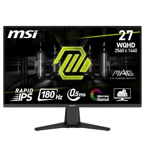 MSI MAG 275QF 27 Inch 2k WQHD Gaming Monitor - 2560 x 1440 Rapid ...