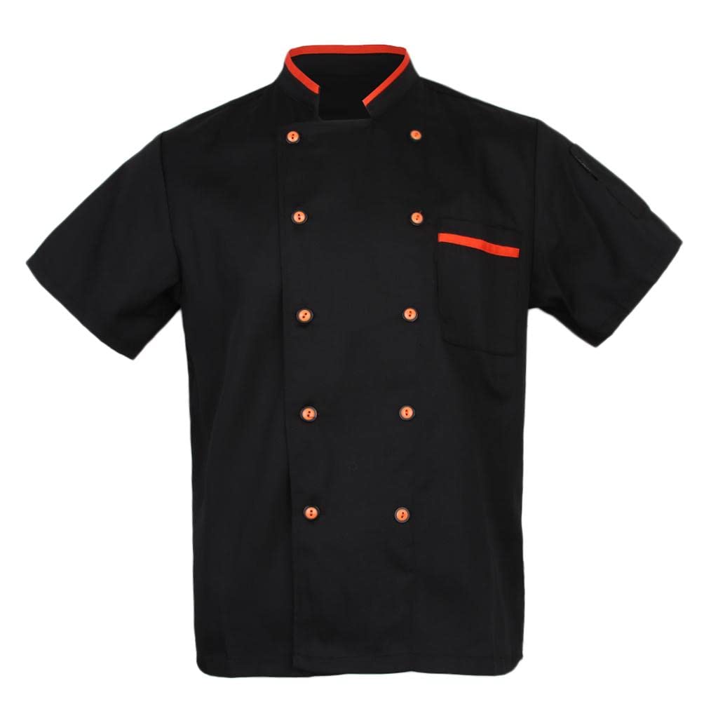 ATORSE™ Chef Coat Uniforms Apparel Cook Jacket Black M|Business & Industrial | Restaurant & Catering | Uniforms & Aprons | Restaurant Uniforms