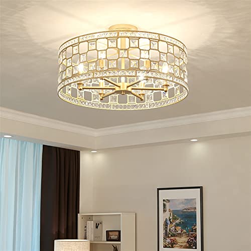 Plafonnier LED cristal design moderne pour couloir et cuisine
