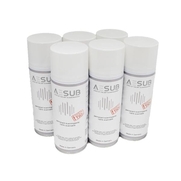 Amazon.co.jp: AESUB3Dスキャン反射防止スプレー ホワイト 400ml 6本