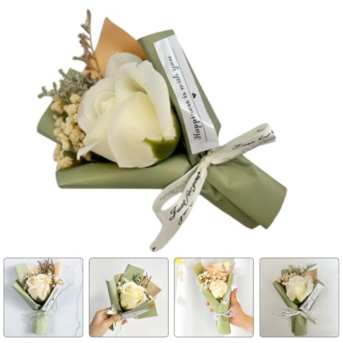 Mini ramo de flores secas natural preservadas para decoración miniatura 7