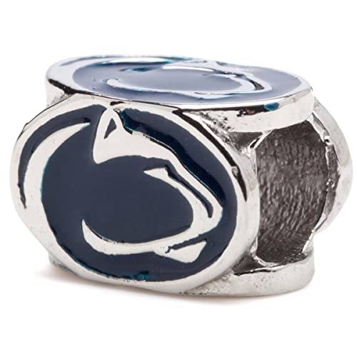 Stone Armory Pennsylvania State University Charm For Women | Navy Penn State 4-Sided Lion Logo Bead Charm | Pennsylvania State University Nittany Lions Jewelry | Perfect Penn State Gift For Fans, Students, Alumni | Fits Most Charm Bracelet Brands #TOP15