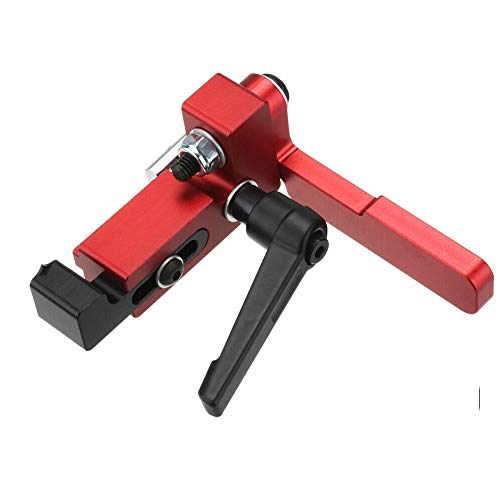 Tope de pista con ranura en T fija, DIY 75 tipo inglete de pista Router de mesa limitador de herramientas de carpintería, No nulo, 1 unidad., Tamaño libre