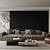 YLL YLL 6-Pack Slat Wall Panel with 2 Trims Wood Grain Slat Wall 96" x 6.2" WPC Slats 3D Wall Panels Black Grille