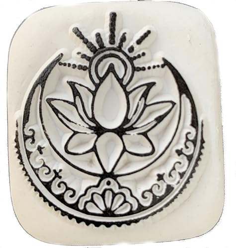 Pierre Tatouage Temporaire Magic Tattoo- fleur lotus 5 cmx 4 cm (pierre seule sans le kit encre)