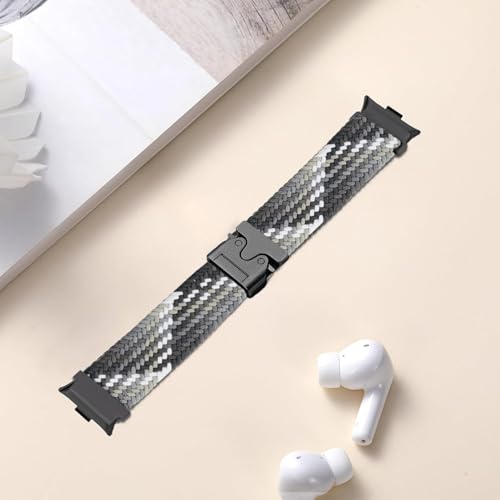 Issinlky Nylonowa pleciona opaska kompatybilna z Redmi Watch 4/5, elastyczny pasek sportowy dla Xiaomi Watch 8 Pro/9 Pro Kobiety Mężczyźni