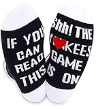 TSOTMO 2 Pairs Baseball Socks Baseball Socks If You Can Read This The Game Is On Socks Gift For...