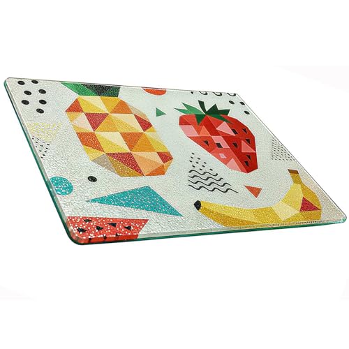 Set de 12 tablas de cortar de vidrio templado 28x20 cm miniatura 4
