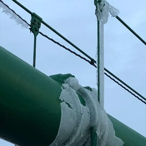 Why falling ice leads to closing the Mackinac Bridge