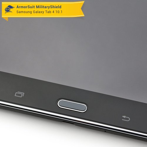 Armorsuit Militaryshield Screen Protector For Samsung Galaxy Tab 4 10.1 - [Max Coverage] Anti-Bubble Hd Clear Film #TOP5