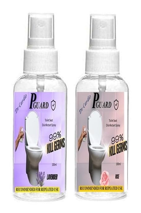 Dr.Cardio P-Guard (100mlx2) Lavender-Rose | Sanitizer Spray | Travel-Friendly for UTI Protection, 99.9% Germ Killer in 10s, Anti-Odor, Reduces Infections, and Easy to Carry in Pocket Handbag (B0D9GSFHB4) Amazon Price History, Amazon Price Tracker
