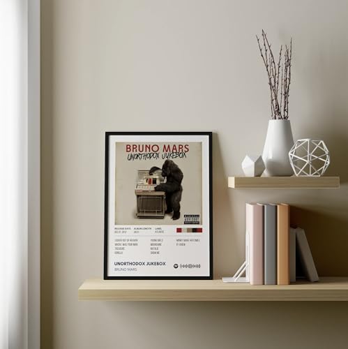 Image of Bruno Mars Music Poster 13x19 Inch Unframed | 300 GSM Matte Board Paper with Peel & Stick Tape Included | Pop Singer Wall Art | Posters for Wall | Home Decor | Wall Decor Items | Room Decoration Items