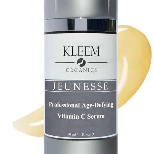 Kleem Anti Aging Vitamin C Serum for Face - Brightening Serum for Dark Spots Age Spots Wrinkles & Sun Damage - Face Serum with Hyaluronic Acid Vitamin E & Aloe Vera - 1.7oz