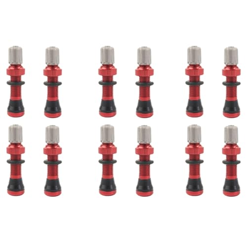 Válvulas de aire sin cámara de 40 mm para bicicleta de carretera y vástago MTB universal 6 pares