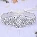 azaleas Women's Crystal Wedding Belt Sashes Bridal Sash Belt for Wedding (Off-White)