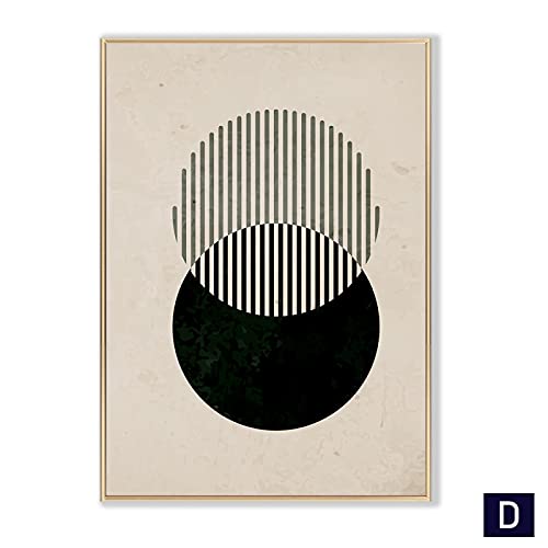 Affiche noire impression toile géométrique moderne pour décoration murale salon scandinave - 3