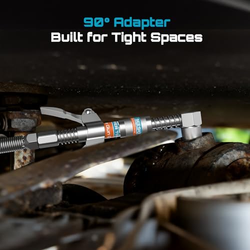 Seesii Grease Gun Accessory Kit w/ Quick-Release Coupler, 90 Adapter and 12 Flexible Hose 12.73 + Free Shippin + 50% Off Code VKBD935W - image 4