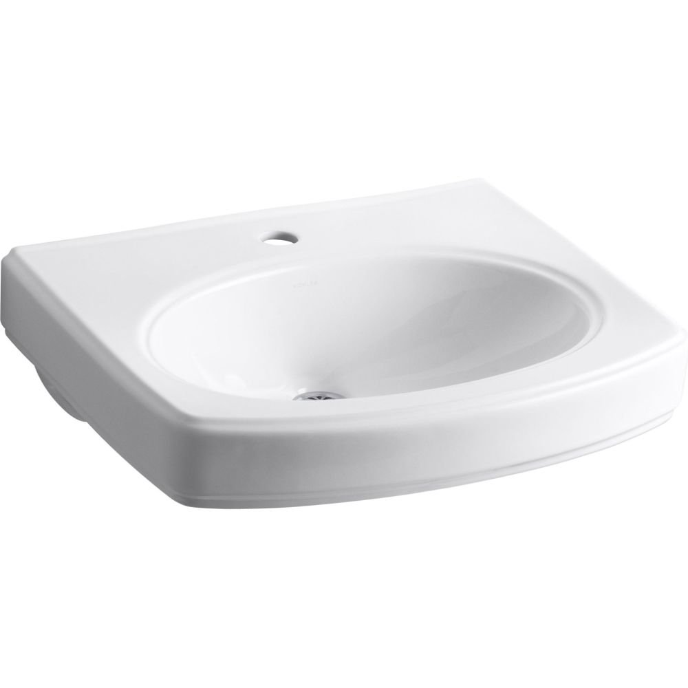 KOHLER K-2028-1-0 Pinoir Pedestal Basin Only, White