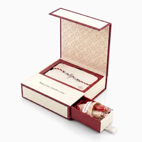 Image of GIVA 925 Silver Blessed Trishul Rakhi | Raksha Bandhan Rakhi for Mens | Gift for Couple | With Certificate of Authenticity and 925 Stamp
