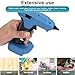 Walfront 100W Cordless Hot Glue Gun 20V Battery Powered High Temp Electric Glue Tool for DIY Festival Decor