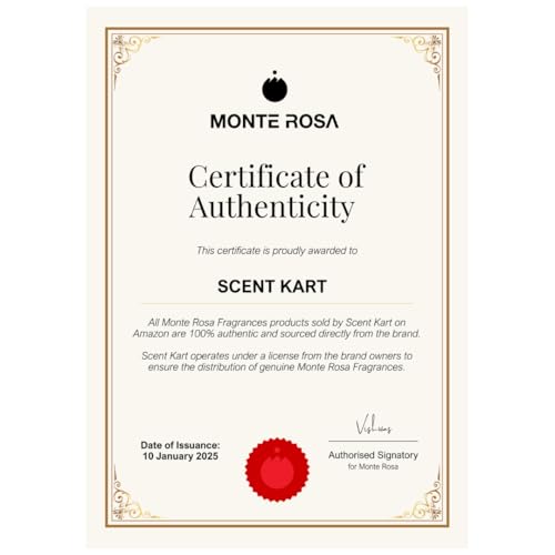 Image of MONTE ROSA Roche Noire Eau de parfum | Mysterious, Sweet, Saffron | Official Miniature | Long Lasting Unisex Pocket-Perfume 8ml