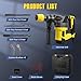Gvdeirn 1400W SDS Plus Rotary Hammer Drill, 6J Electric Hammer Drill with 4 Functions (Drill/Hammer/Chisel/Positi... 4500BPM, Anti-Vibration, Includes 3 Chisels, Carry Case & Accessories