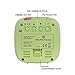 MARATHON Compact Alarm Clock with Temperature and Date (Pistachio Green)