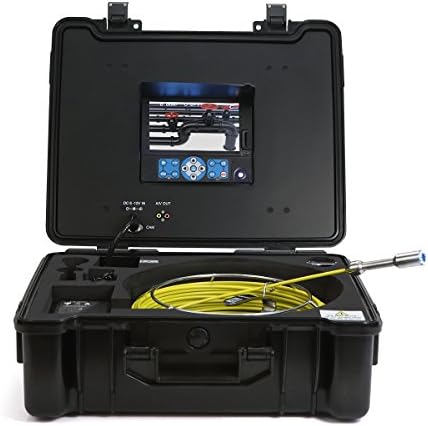 GooQee Sewer Camera Vent Pipe Video Inspection - with 1/3-inch Sony CCD Sensor and 7-inch TFT LCD Color