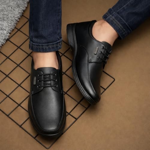 Image of Men's Formal Derby Shoes, Synthetic Leather Upper, Airmix Sole, Classic Style for Business and Formal Occasions