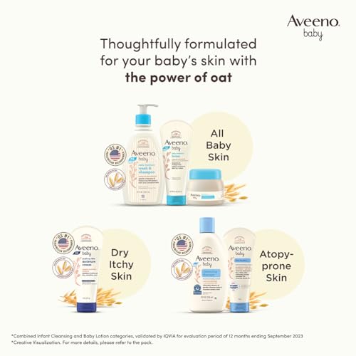 Image of Aveeno Baby Daily Moisture Hydrating Facial Gel (Cream) 60g I Ultra-light | 24 hours moisturisation Face cream | Triple oat extract & avocado oil I Paediatrician recommended (Pack of 4)