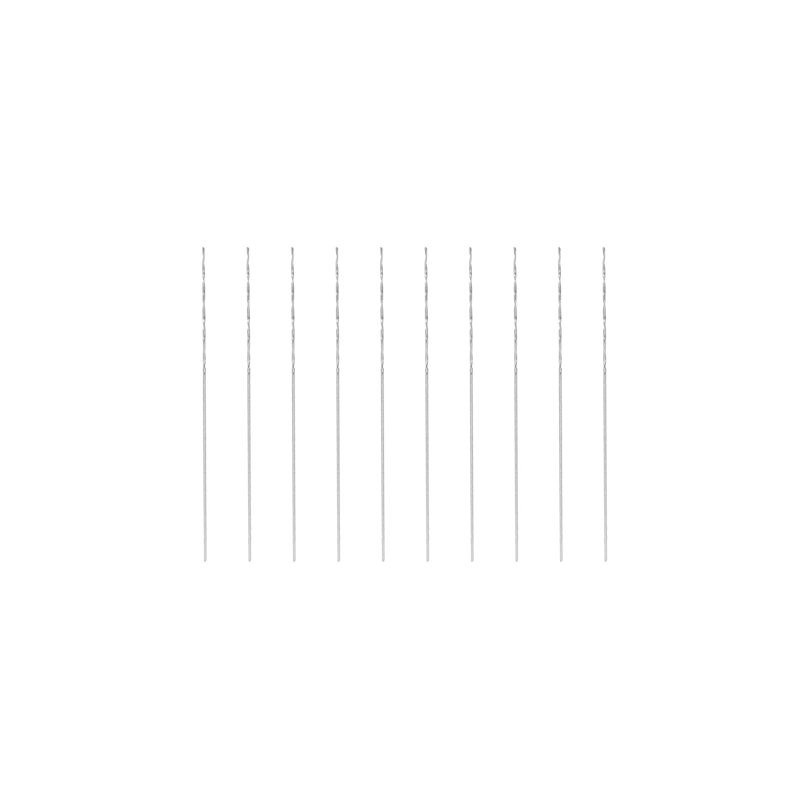 uxcell 10 Pcs 0.2mm HSS(High Speed Steel) W6542 Micro Drill Bits, Fully Ground Jobber 21mm Length Drill Bit for Mild Steel Copper Aluminum-image-14