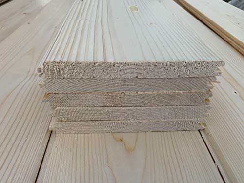 Perline Sottotetto In Abete Non Trattato - Spessore 20mm, Confezione Da 10 Pezzi | Made In Italy - Foto 12