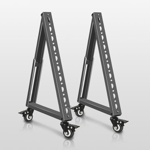 Support TV mobile 32-60 pouces chariot de moniteur au sol à roulettes
