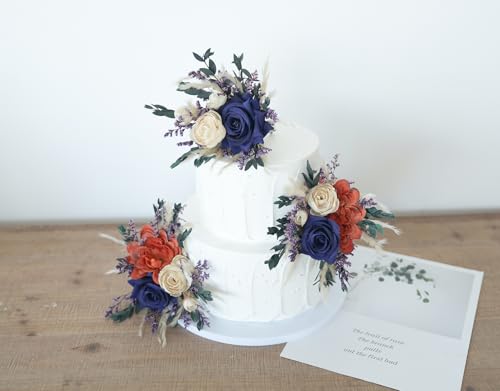 Set Adorno Floral para Torta de Boda miniatura 2