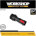 WORKSHOP Wet/Dry Vacs WS25025A 2-1/2-Inch Muffler/Diffuser for Wet Dry Shop Vacuum