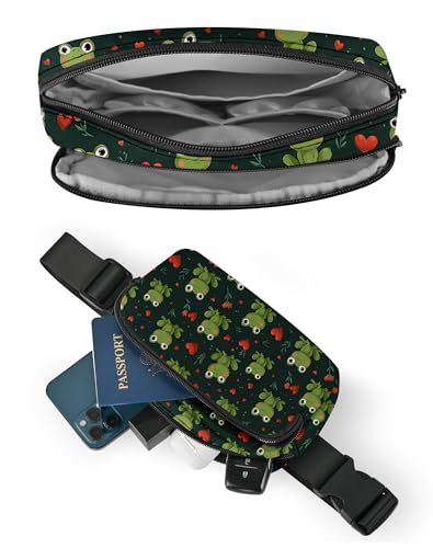 Image of Frog Fanny Pack Lightweight Belt Bag Fashion Waist Pouch | Waterproof, Crossbody Bags for Women, Sports, Running, Traveling, Hiking