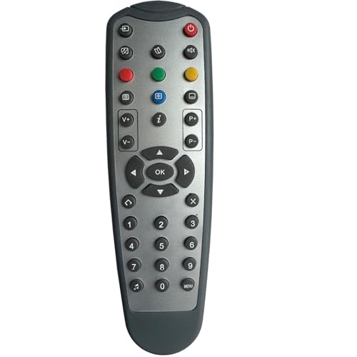Remplacement Télécommande récepteur TNTSAT Boitier TV modèle DS81-91 86 87 Télécommande pour Récepteur TNT Multicolore - Aucun réglage requis